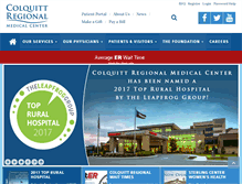 Tablet Screenshot of colquittregional.com